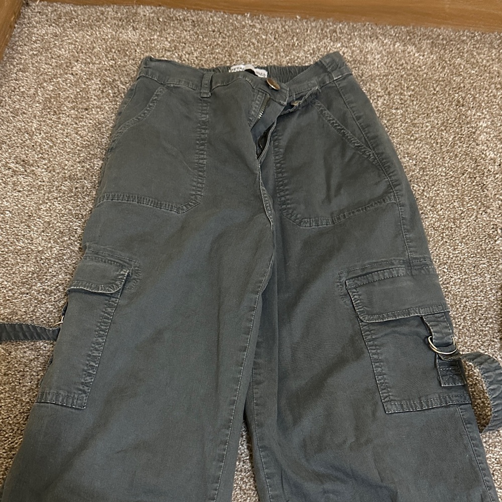 women’s Dark Gray Cargo Pants